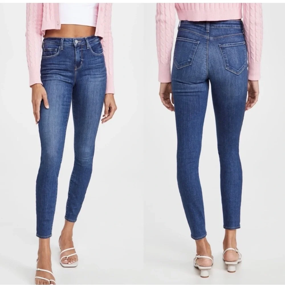 L'AGENCE Marguerite High Rise Skinny Jeans in Laredo size 28 - Picture 1 of 15